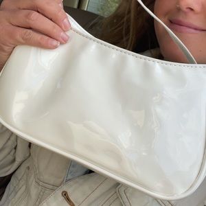 Vintage white clutch mini purse